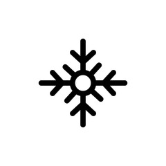 Snowflake simple style flat icon vector illustration
