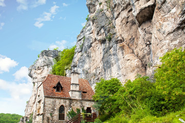 Fototapeta premium Rocamadour. Maison de la Pommette. Lot. Occitanie