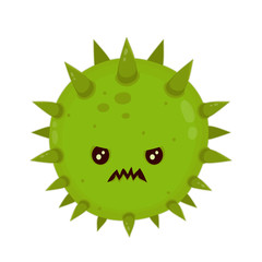 Cute angry evil bad fly germ virus 