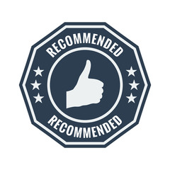 recommended black flat badge