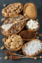 Different types of sugar