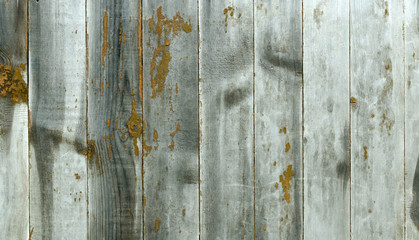 The wooden panel from wide figured boards with yellow spots.