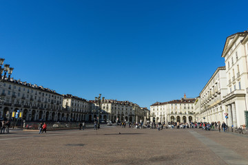 Naklejka premium Turin Vittorio Veneto Square