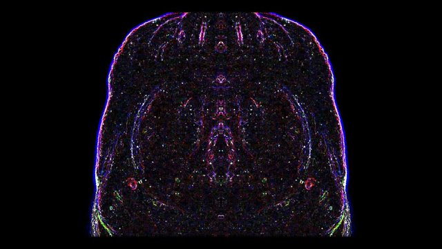 tanzender D&auml;mon, mystischer Hintergrund