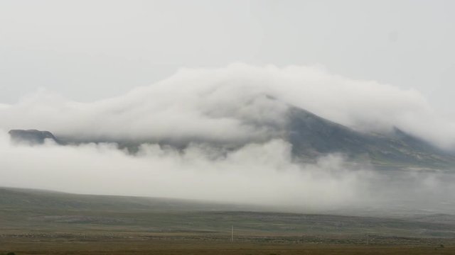 ICELAND Langanes Hill Clouds Timelapse