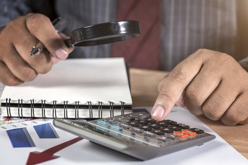 Financial accounting stock market graphs analysis