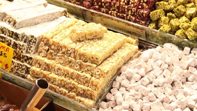 Turkish delight grand bazaar Istanbul Turkey