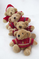 Teddy Bears in the Snow