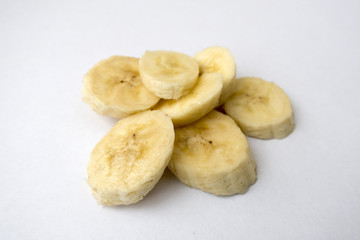 several chopped banana slices