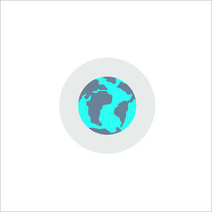 Earth icon. Vector Illustration
