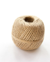 Ball of rope on a white background