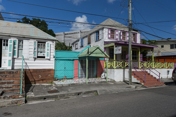 Fototapeta na wymiar Historical building on Antigua