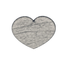 Wooden heart isolated on white. The heart is the symbol of love. Valentine's Day