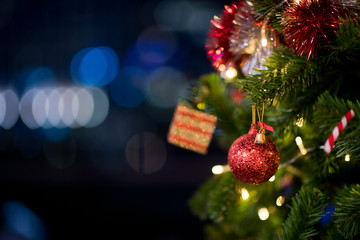 decorate christmas . ball color