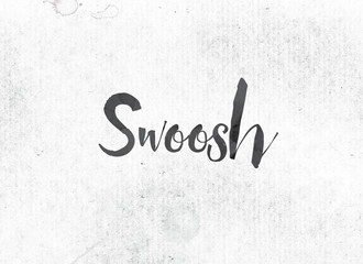 Swoosh Concept Painted Ink Word and Theme
