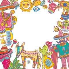 Mexico illustrations collection