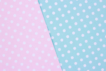 soft pink and light blue pastel colored paper background, minimal concept