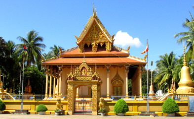 Naklejka premium Buddhist temple in Cambodia
