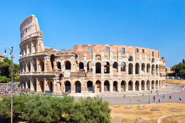 Fototapeta premium The ruins of the Colosseum in Rome