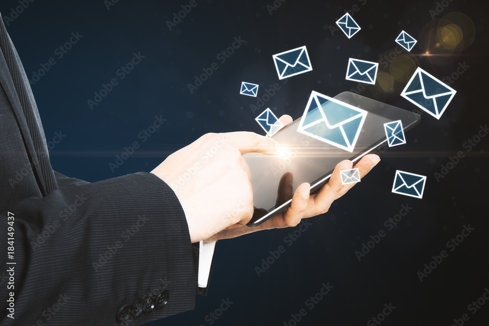 Poster E-mail networking concept
