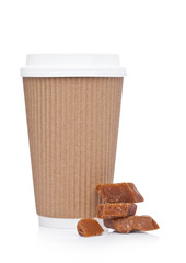 Cappuccino Coffee paper cup for takeaway