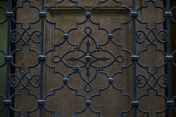 wrought iron grid