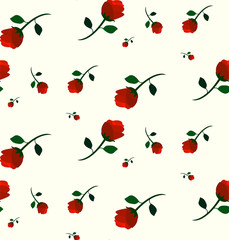 seamless pattern of roses