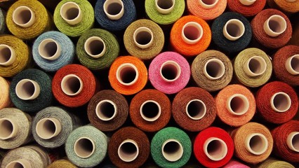 A set of thread for sewing clothes.