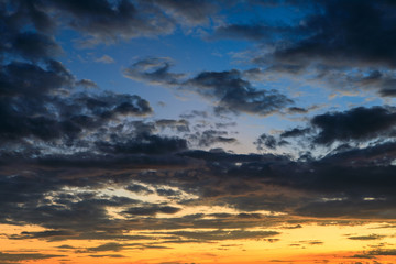 Fototapeta na wymiar Beautiful background from evening sky.