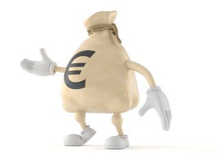 Euro money bag character