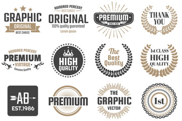 Vintage Retro Vector Logo for banner