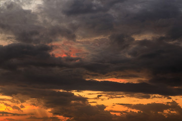 Fototapeta premium Beautiful background from evening sky.