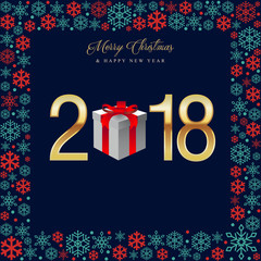 Christmas Background, Happy New Year greeting card, New Year Background