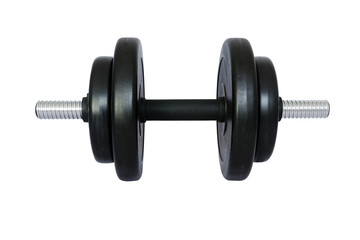 Dumbell isolated on white.
