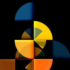 Geometric circle abstract banner