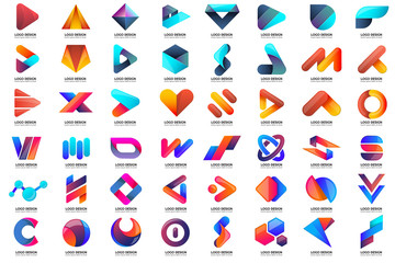 Modern Minimal Vector Logo for banner