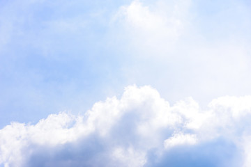 Blue sky with cloud in the morning.