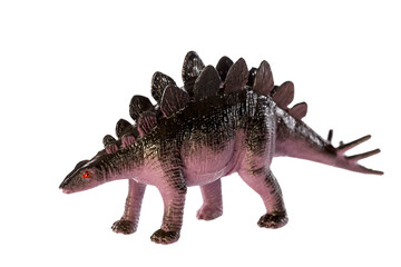 Stegosaurus dinosaurs toy isolated on white background ,with clipping path