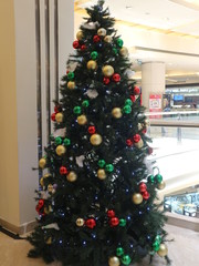 Christmas balls. Merry christmas card. Winter xmas theme.
