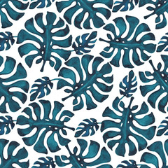 Tropical seamless pattern.