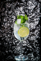 cocktail on the bar counter