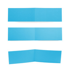 Different point of view of greeting cards on white background