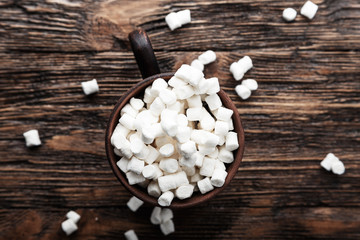 Obraz na płótnie Canvas marshmallows for hot drinks