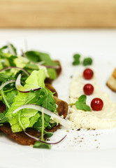fresh salad of beef tongue