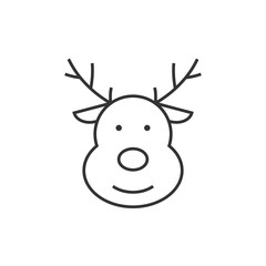 Deer line icon
