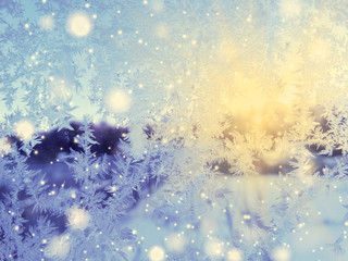 snowflakes pattern as winter texture background