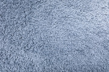 Detail of Blue Fluffy Fabric Texture Background