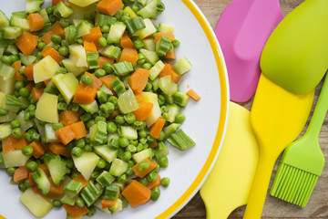 steamed variety of vegetables