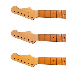 Set of Empty Electric Guitar Neck Fretboard
