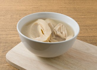 Chinese Bamboo Shoot with Chinese Mushrooms Clear Soup